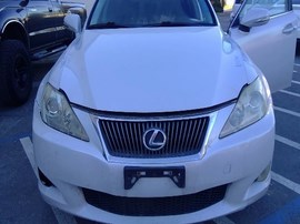 2009 LEXUS IS250, WHITE, SDN, 2.5L, AT,  Z25940